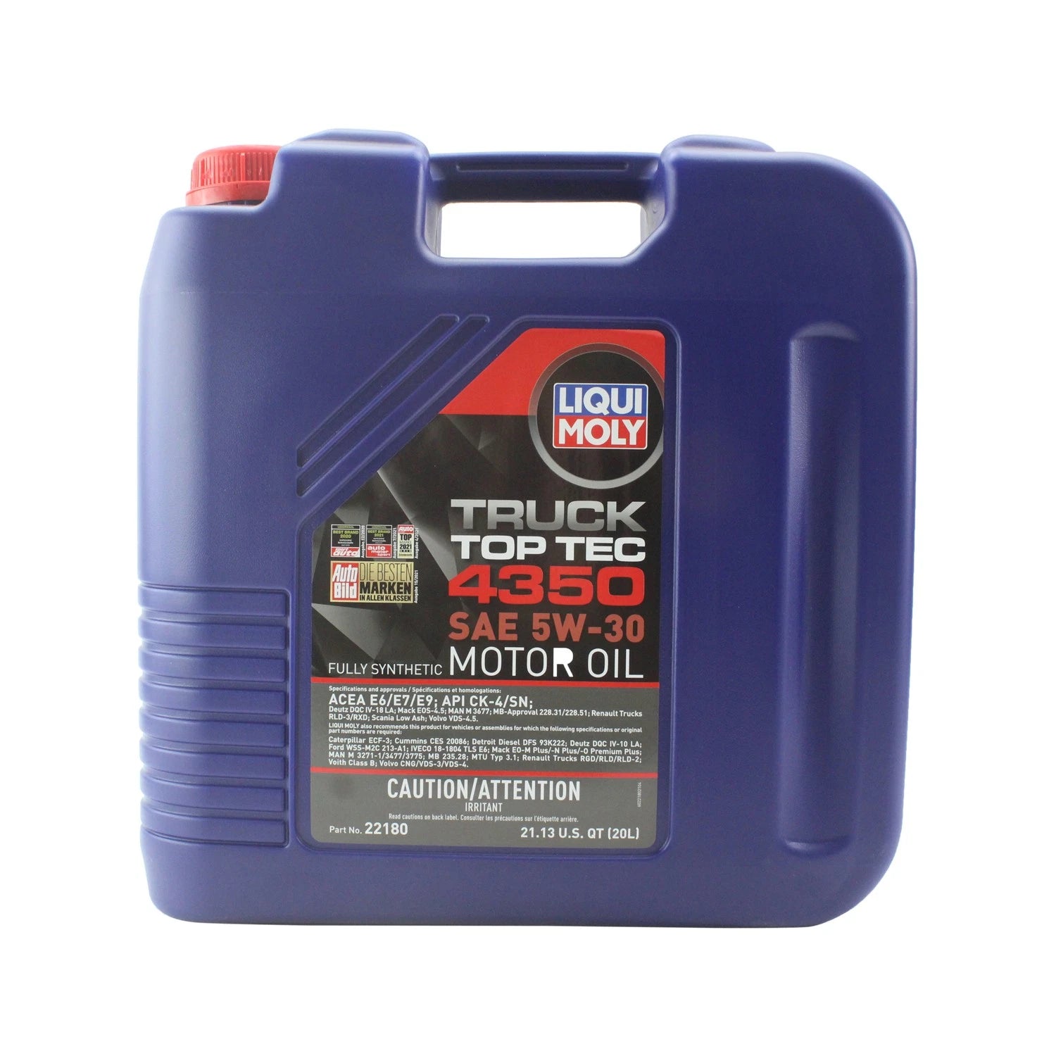 Liqui Moly 22180 Engine Motor Oil Top Tec Truck 4350 5W-30 (20 L)