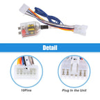 Set of 1 Radio Amp Subwoofer Amplifier Plug Play Wire Harness for Toyota Pickup (1989–1995)