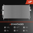 A/C Condenser with Receiver Drier for Nissan Xterra Frontier (2003-2004)