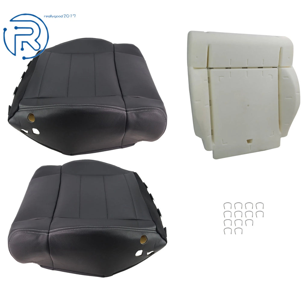 Set of 2 Driver Foam Cushions & Seat Covers for Jeep Wrangler (2007–2012)