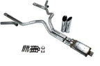 3" Dual Exhaust Kit for Ford F-150 (2004–2014) - Slash Tip, Corner Exit