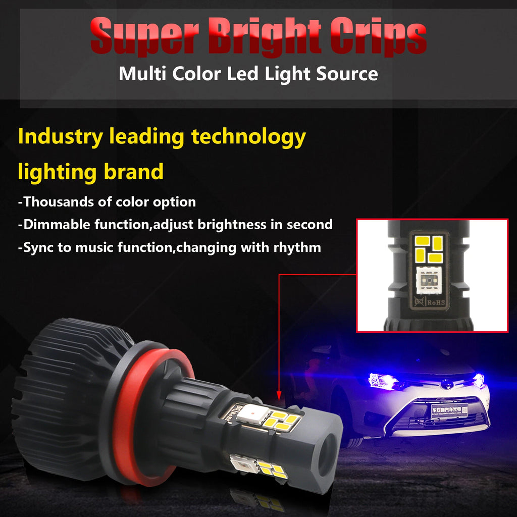 Smart APP Control Multi-Color Fog Lights for Toyota Tacoma (2012-2018)