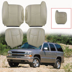 Set of 2 Leather Seat Covers for Chevy Tahoe (2003–2006) Tan