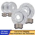 Front Rear Slotted Brake Discs Rotors Ceramic Pads for Honda Odyssey (YYYY–YYYY)