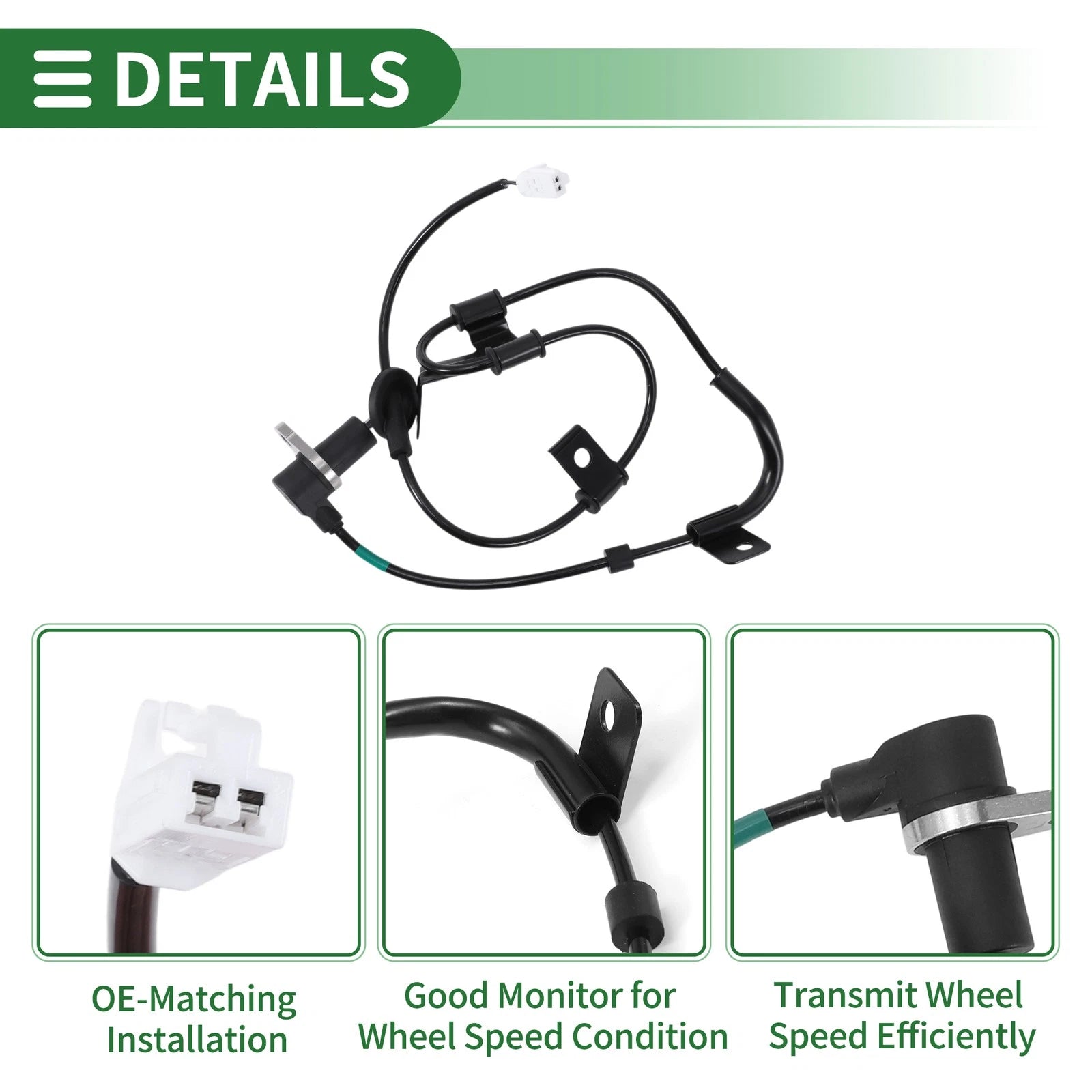 ABS Wheel Speed Sensor for Hyundai Elantra (No. 9568529601/5200235)