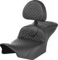 SADDLEMEN Roadsofa Seat for FLTR/FLHX (2023–2024) - Dragon Scale Stitch w/ Backrest