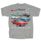 Chevy Impala Big Muscle Gray T-Shirt (2005–2015)