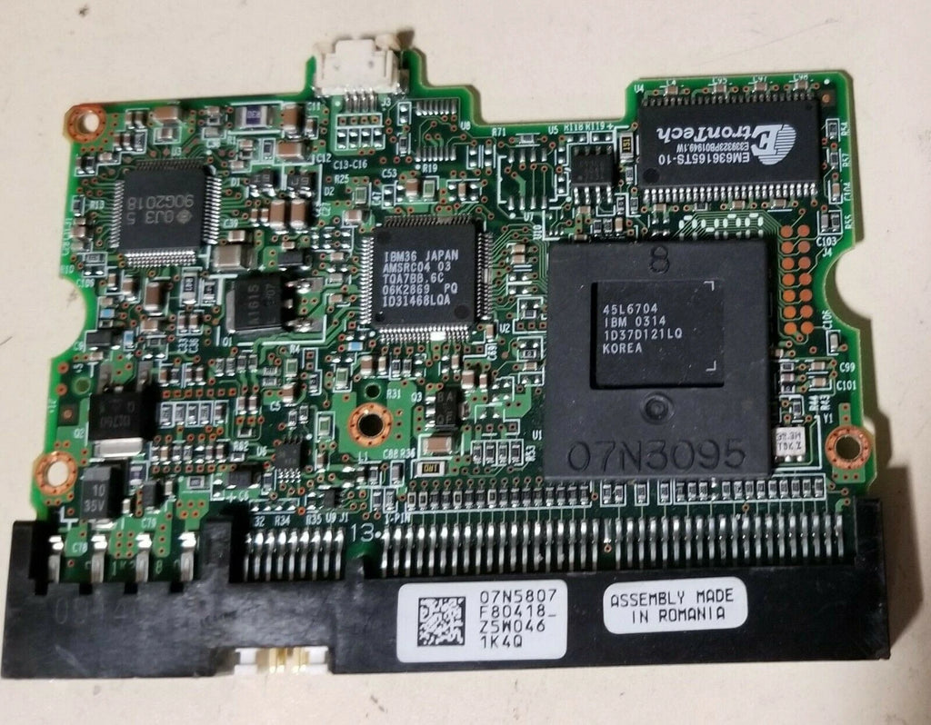 IBM IDE 3.5 Hard Drive PCB for DTLA-307015 (07N5807, F80418C, 07N4108, F80425)