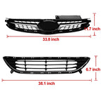 Grill for Hyundai Elantra Sedan (2011–2013) Upper & Lower Front Bumper