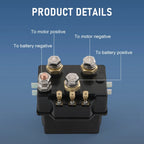 Heavy Duty Winch Relay Contactor for ATV UTV Truck (12V 500A)