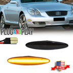 Smoked LED Bumper Side Marker Lights for Lexus SC430 (2002–2010)