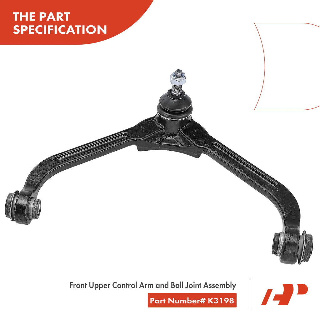 6x Front Upper Side Control Arm Tie Rod Ends for Jeep Liberty (2002-2005)