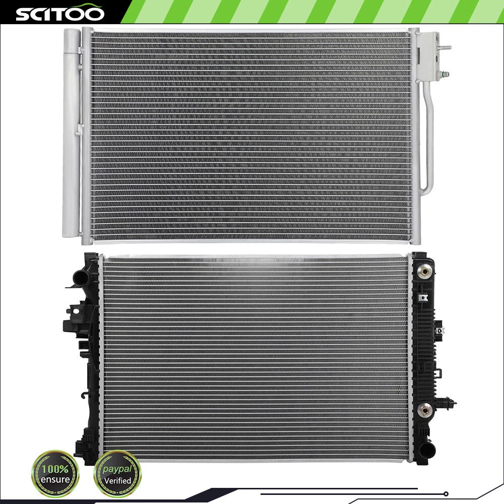 Radiator and A/C Condenser Kit for Chevrolet Malibu (2016–2018)
