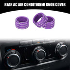 Rear AC Heat Temp Climate Switch Knob Cover for Dodge Durango (2011-2020) - 3 x Pcs