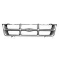 Replacement Silver Plastic Front Grille (See compatibility Chart)