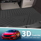 Flat Face Cargo Liner Rear Trunk Mat for Honda Civic (2006–2010) TPE