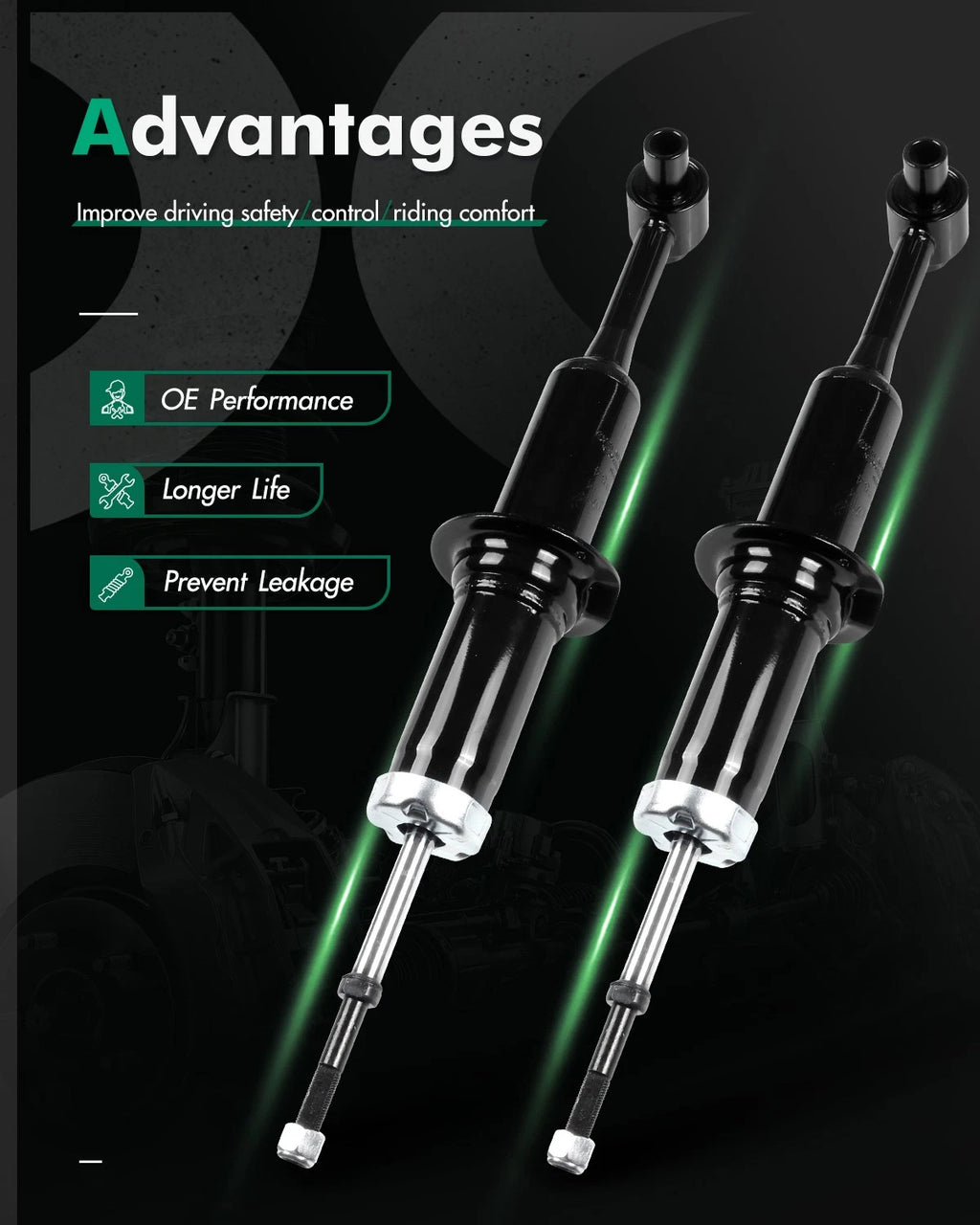 Front Left Right Shocks Struts for Ford Explorer Mercury Mountaineer (2002–2003)