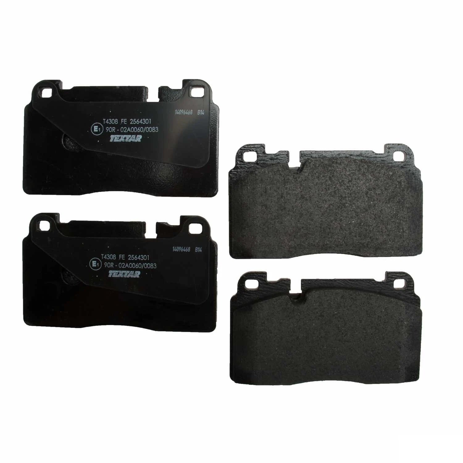 Set of 4 Front Disc Brake Pads for Textar (25643 01)
