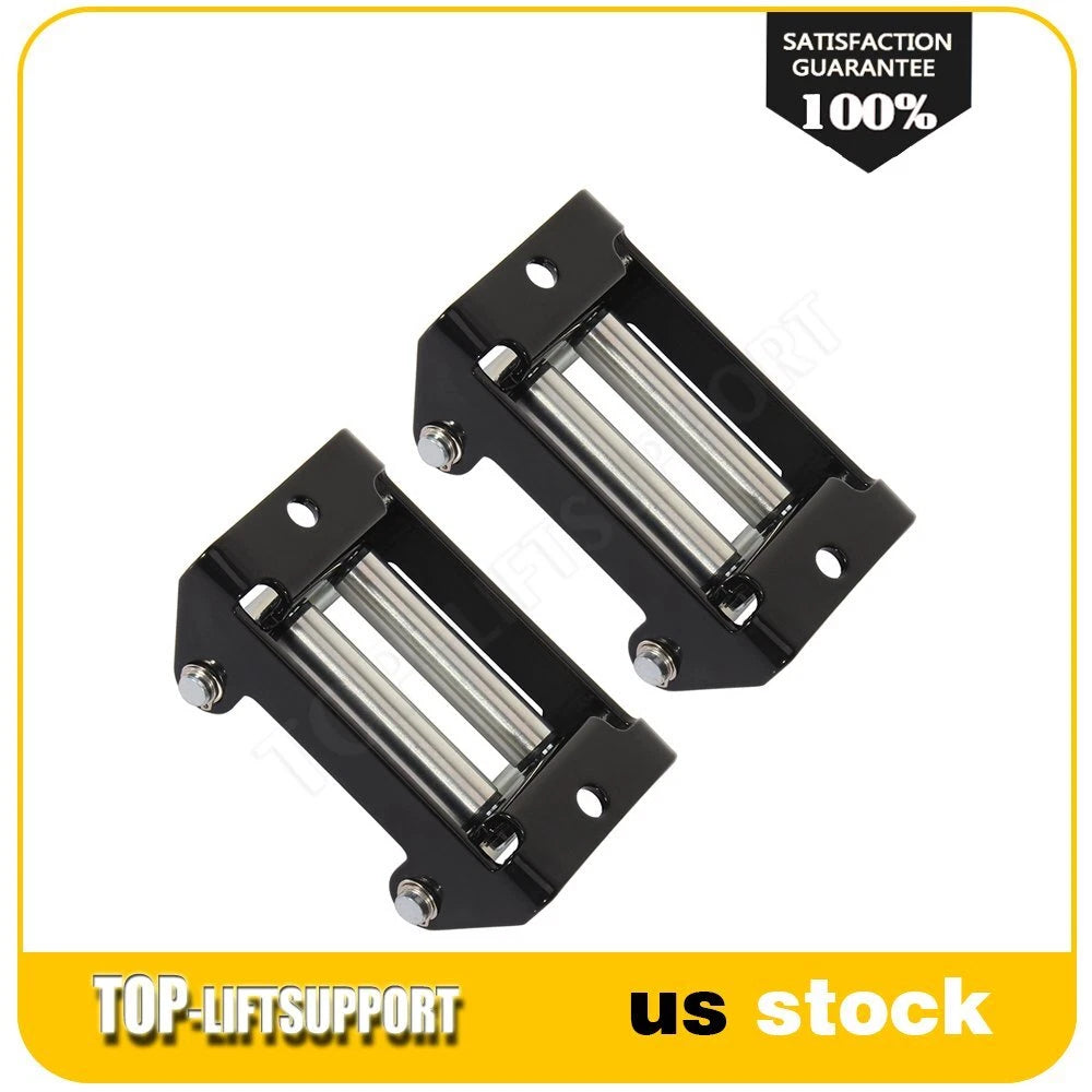 Set of 2 Heavy Duty Winch Roller Fairlead Cable Guides