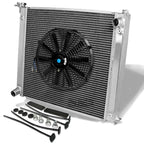 2X Aluminum Radiator + 14" Black Fan for 300ZX Z32 Turbo (1984–1996)