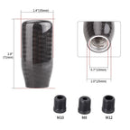 Carbon Fiber Manual Gear Shift Knob for Universal Vehicles