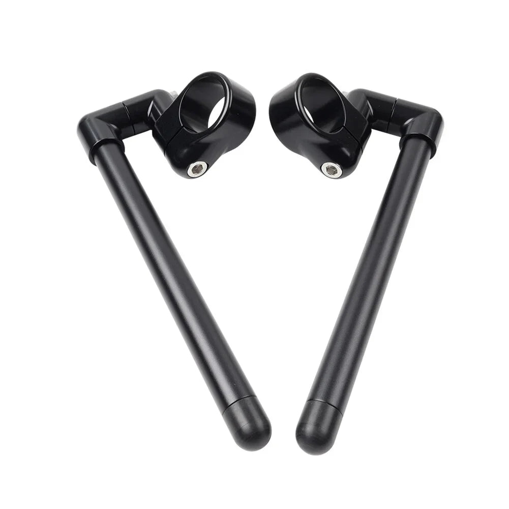 7/8" Black Clip-On Handlebar for Motorcycle Cafe Racer (Universal)