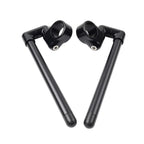 7/8" Black Clip-On Handlebar for Motorcycle Cafe Racer (Universal)