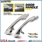 2X Exterior Door Handle for Honda Accord (2008–2012) Chrome