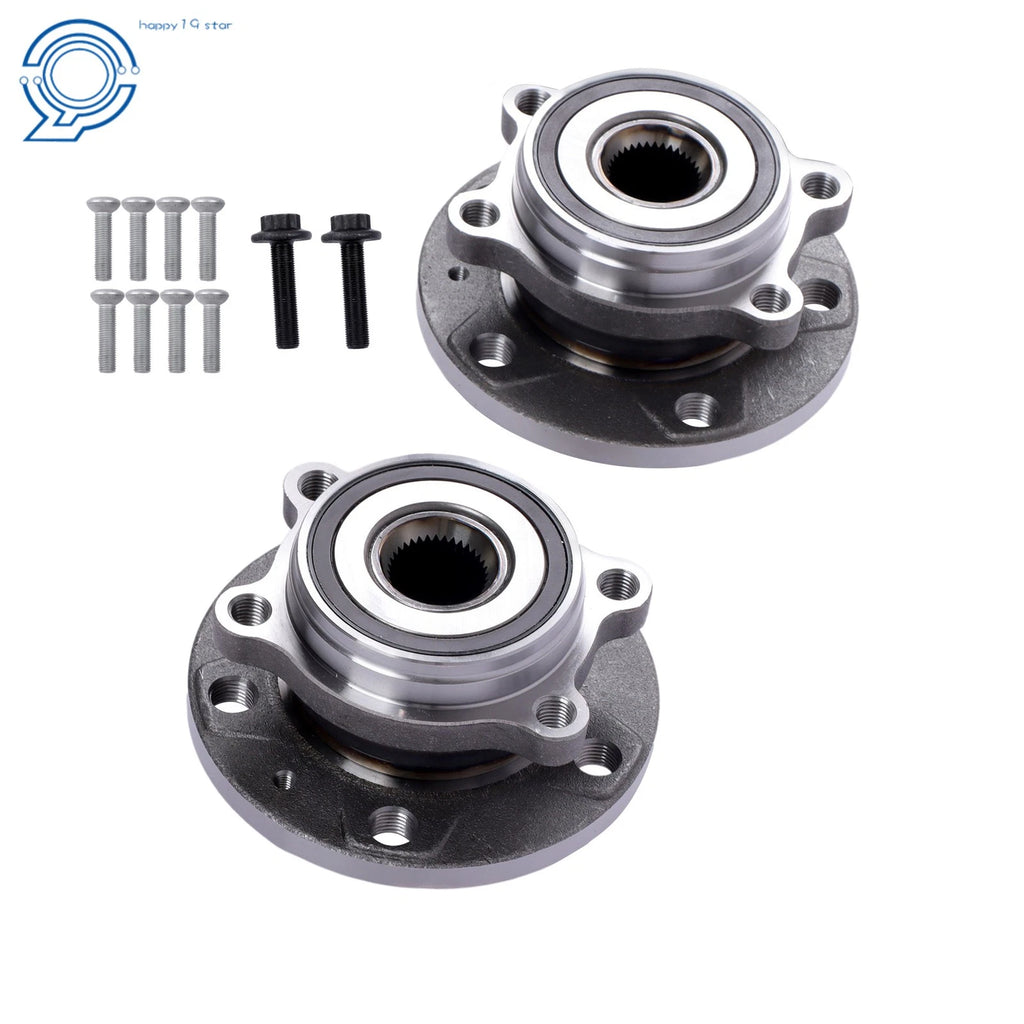 2X Front Wheel Hub & Bearing Assembly for Volkswagen Passat Jetta Tiguan