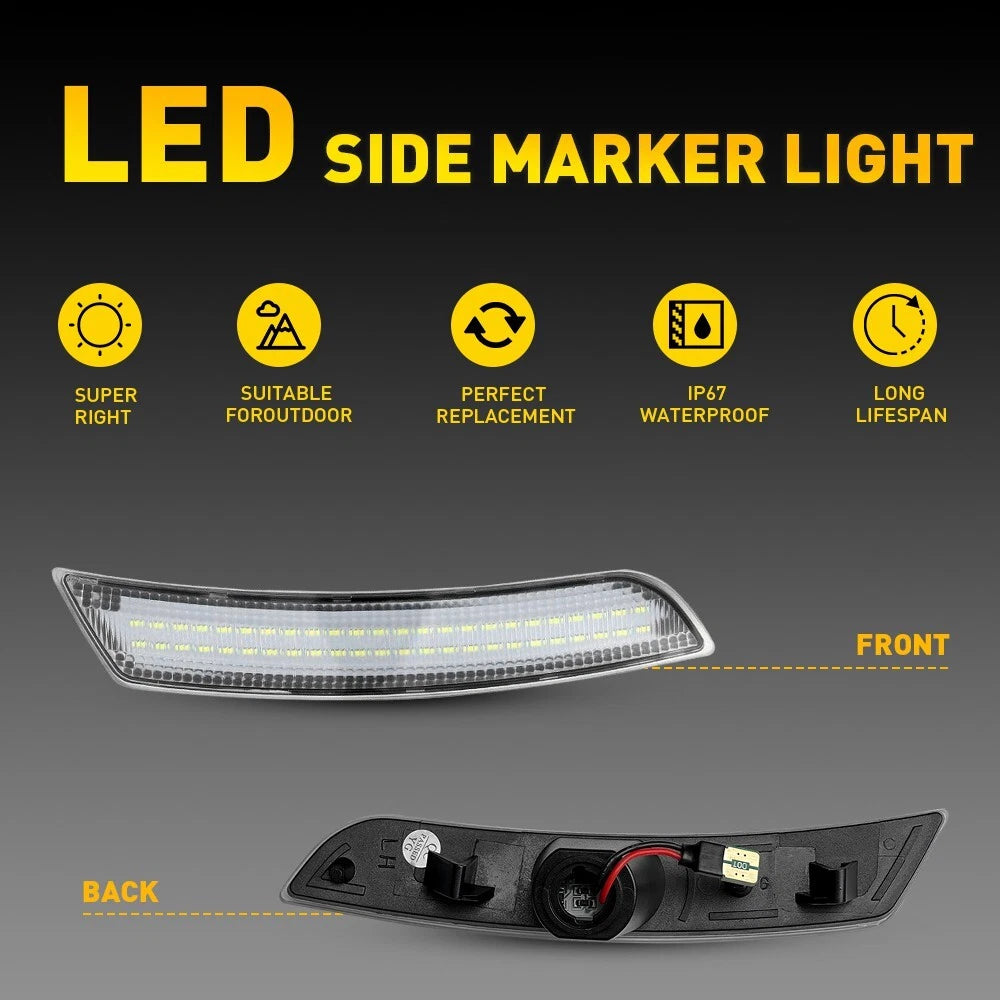 LED Front Rear Bumper Side Marker Lights for Chevrolet Camaro (2016-2022)