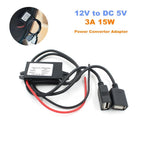 12V to 5V 3A DC Dual USB Step Down Buck Converter for Dash Cam (2010–2023)