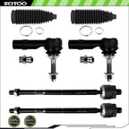 Set of 2 Front Outer Inner Tie Rod Ends for Ford Flex Taurus (2010–2012)