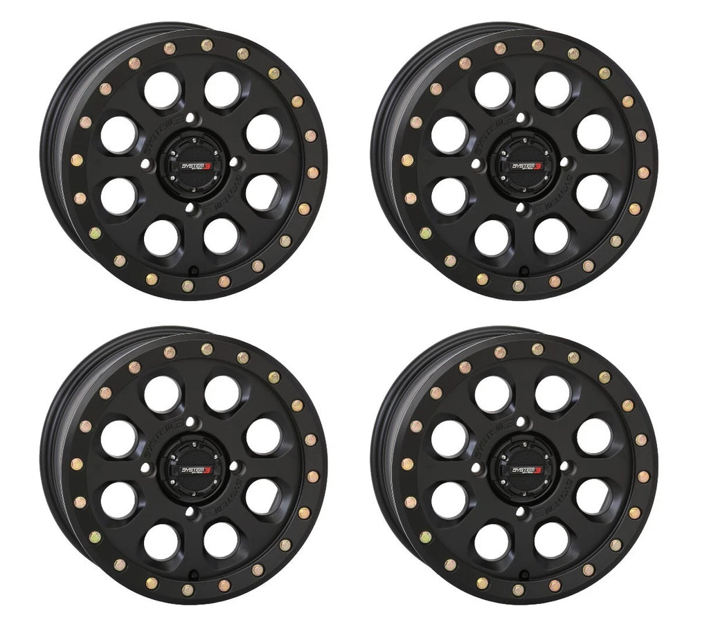 Set of 4 Beadlock Wheels Rims 15x7 6+1 4/137 for Maverick X3 (2017–2023)