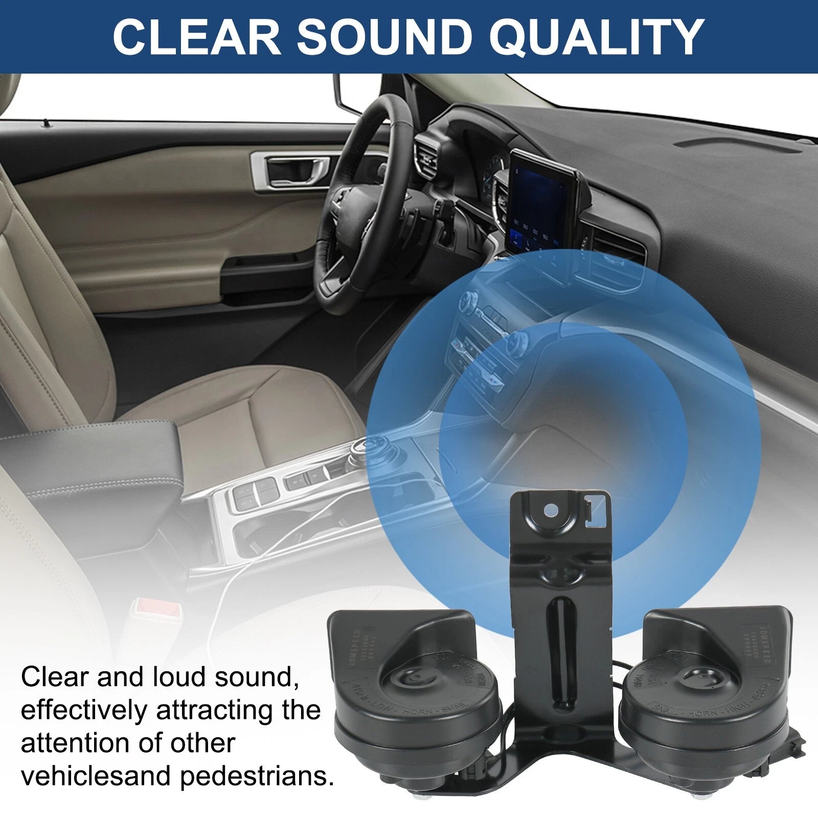 High Low Pitch Horn Assembly for Ford Explorer (2016-2019)
