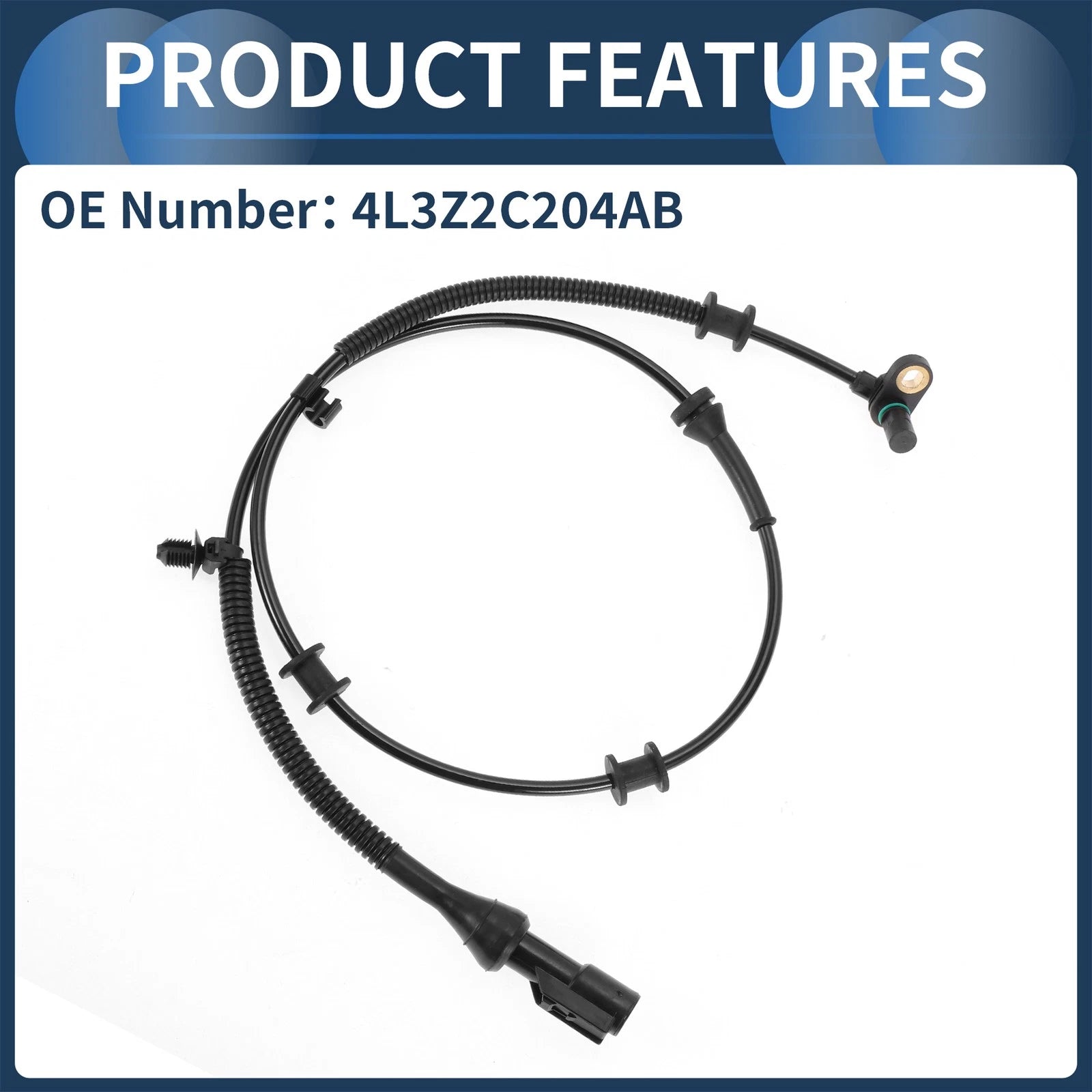 ABS Wheel Speed Sensor No. 4L3Z2C204AB for Ford F-150 (2004–2005) Front