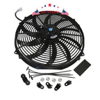 16 Inch Slim Electric Radiator Cooling Fan with Mount Kit