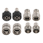 8PC Quick Connect Adapter Kit for M22 14mm Pressure Washer