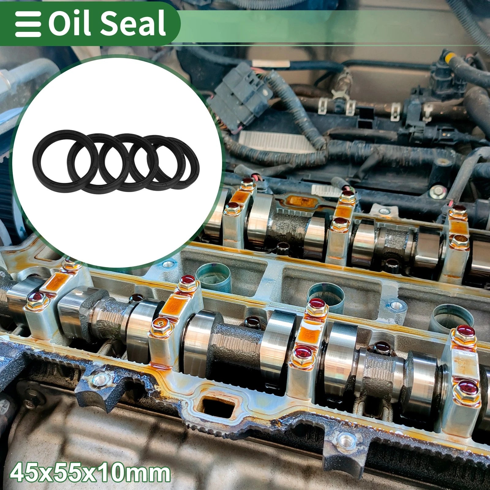Oil Seal for Rotary Shaft (45x55x10mm)