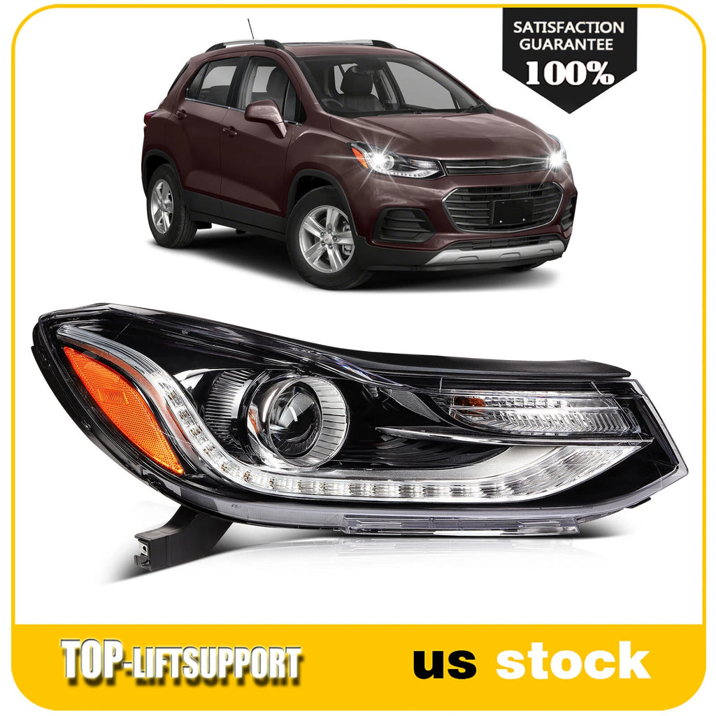 Right Passenger Side Headlight for Chevy Trax (2017–2022) with LED DRL