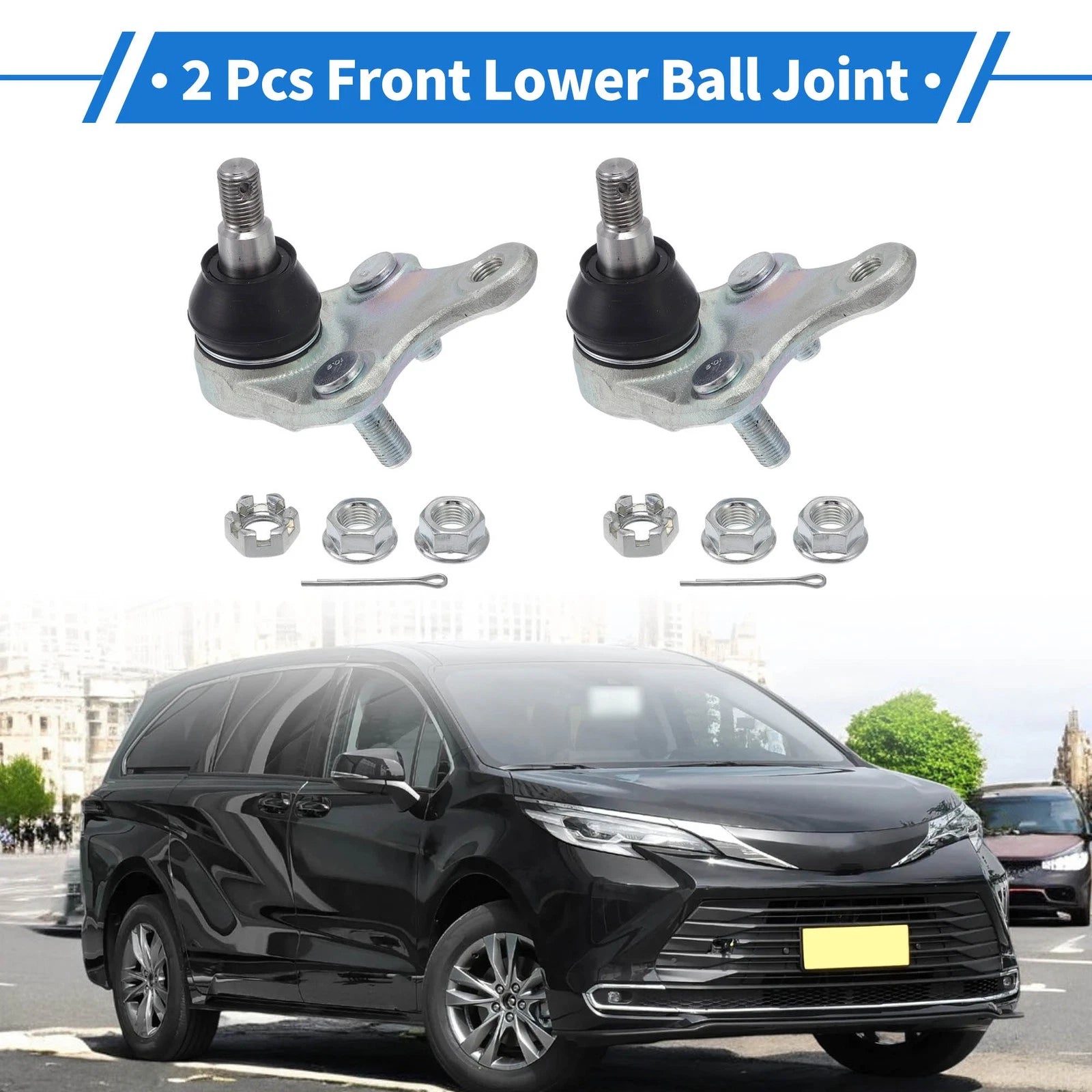 2X Front Lower Ball Joints for Toyota RAV4 (2006–2018) No.K500062/4333019245