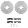 Set of 2 Bosch QuietCast Front Rotors & Akebono ProACT Pads for Silverado 1500 (2014–2018)