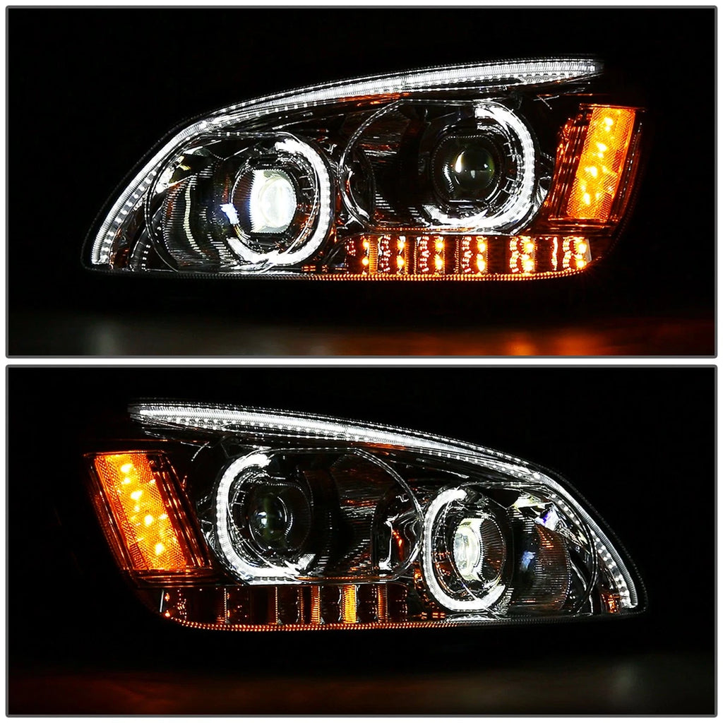 LED DRL Tube Projector Headlights for Kenworth T170 T370 T660 (2008–2019)