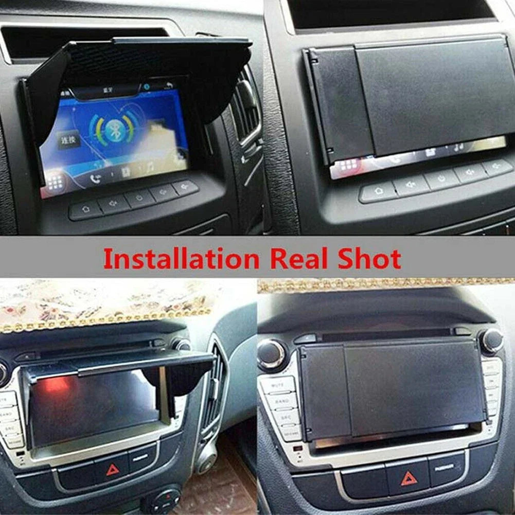 Car Navigator Sun Shade Anti-reflections Adjustable Visor Sunshade for Car