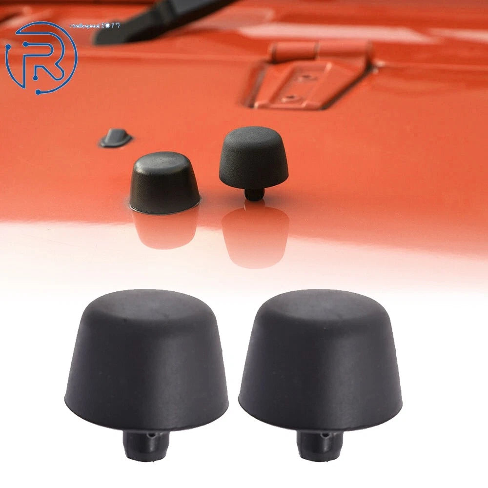 2X Hood Rubber Bumper Stop Plug Cushion for Jeep Wrangler (2007–2018) 55395650AC