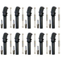 Set of 10 Bosch Platinum Spark Plugs & Denso Ignition Coil Boot Kit for E-Series V10