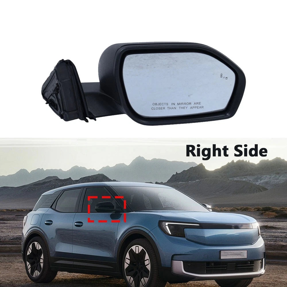 Right Power Side Mirror for Ford Explorer (2020–2024) w/BSD Heated 8 Pins Textured