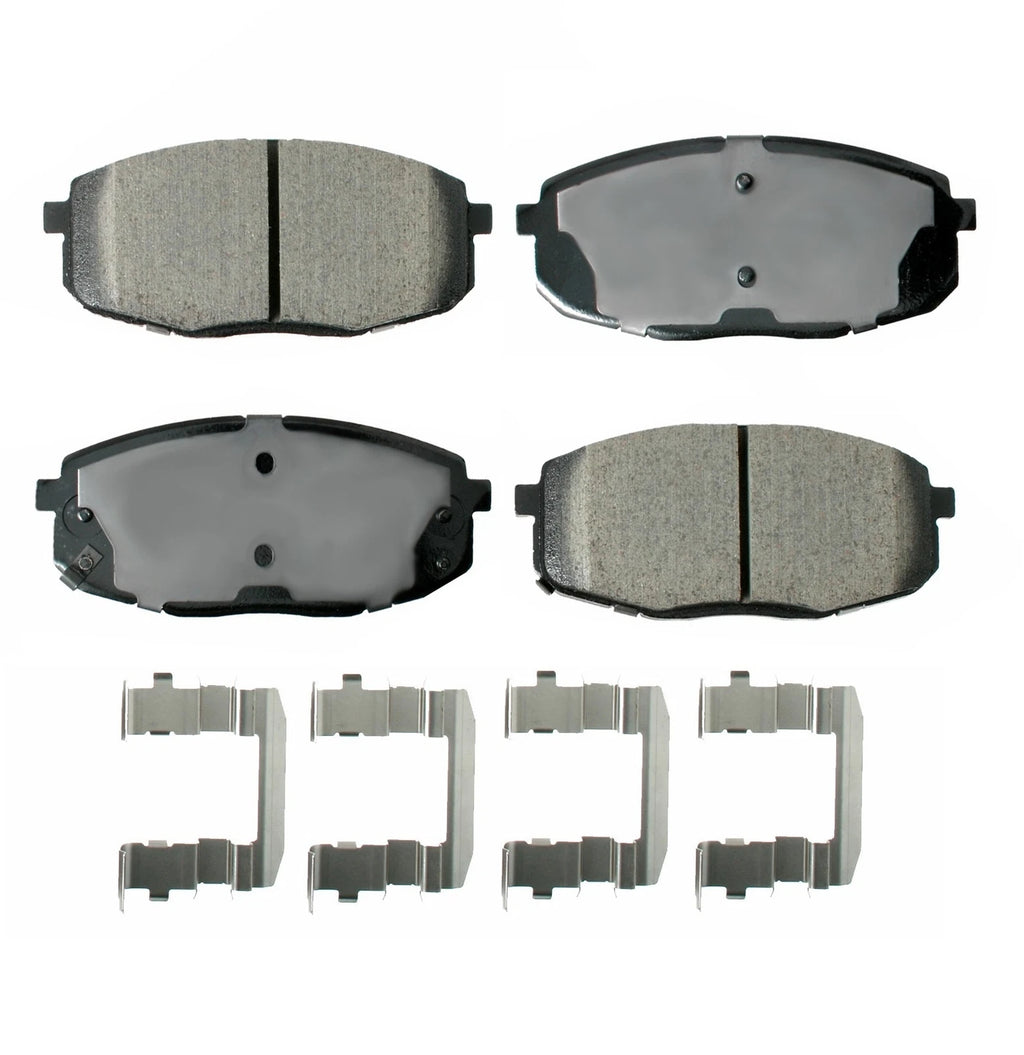 Front Brake Kit 300mm Disc Rotors & Akebono Ceramic Pads for Kia Forte Koup (2010–2013)
