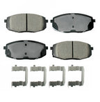 Front Brake Kit 300mm Disc Rotors & Akebono Ceramic Pads for Kia Forte Koup (2010–2013)