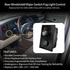 Rear Wiper Switch for Chevy Silverado GMC Sierra Yukon (2003-2006)