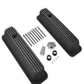 Finned Valve Covers & 12" Air Cleaner Breather Kit for SBC Chevy (1987–1997)